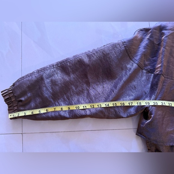 Sarah Morgan Vintage Winter Coat Women's hoodie pocket full zipper brown black L - Picture 8 of 16